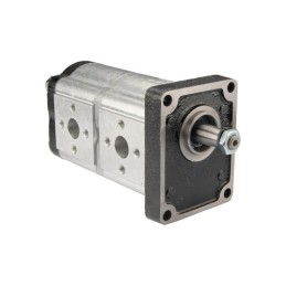 „Hydrosila“ dešininis 2 sekcijų krumpliaratinis hidraulinis siurblys, 2 grupė, tūris: 14/14 cm3/aps., našumas (1500 aps.): 21/21