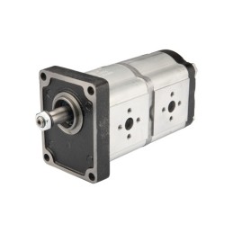 „Hydrosila“ dešininis 2 sekcijų krumpliaratinis hidraulinis siurblys, 2 grupė, tūris: 16/16 cm3/aps., našumas (1500 aps.): 24/24