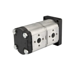 „Hydrosila“ dešininis 2 sekcijų krumpliaratinis hidraulinis siurblys, 2 grupė, tūris: 16/16 cm3/aps., našumas (1500 aps.): 24/24