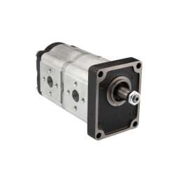 „Hydrosila“ dešininis 2 sekcijų krumpliaratinis hidraulinis siurblys, 2 grupė, tūris: 16/16 cm3/aps., našumas (1500 aps.): 24/24