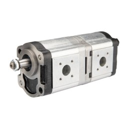 „Hydrosila“ dešininis 2 sekcijų krumpliaratinis hidraulinis siurblys, 2 grupė, tūris: 16/14 cm3/aps., našumas (1500 aps.): 22,8/