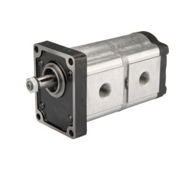 „Hydrosila“ dešininis 2 sekcijų krumpliaratinis hidraulinis siurblys, 2 grupė, tūris: 16/14 cm3/aps., našumas (1500 aps.): 24/21