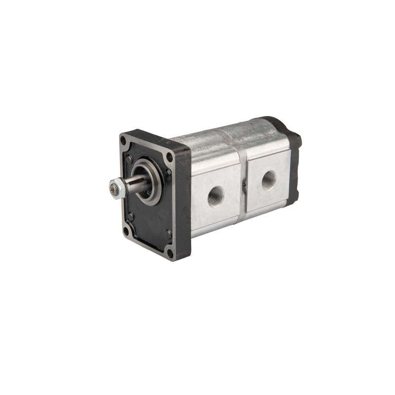 „Hydrosila“ dešininis 2 sekcijų krumpliaratinis hidraulinis siurblys, 2 grupė, tūris: 16/14 cm3/aps., našumas (1500 aps.): 24/21