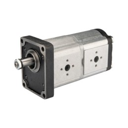 „Hydrosila“ dešininis 2 sekcijų krumpliaratinis hidraulinis siurblys, 2 grupė, tūris: 20/20 cm3/aps., našumas (1500 aps.): 30/30