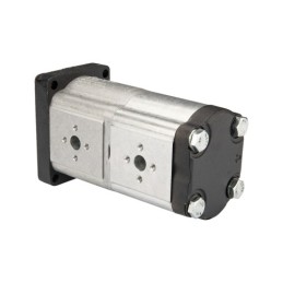 „Hydrosila“ dešininis 2 sekcijų krumpliaratinis hidraulinis siurblys, 2 grupė, tūris: 20/20 cm3/aps., našumas (1500 aps.): 30/30