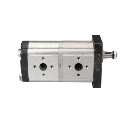 „Hydrosila“ dešininis 2 sekcijų krumpliaratinis hidraulinis siurblys, 2 grupė, tūris: 20/20 cm3/aps., našumas (1500 aps.): 30/30