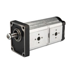 „Hydrosila“ dešininis 2 sekcijų krumpliaratinis hidraulinis siurblys, 2 grupė, tūris: 26/16 cm3/aps., našumas (1500 aps.): 39/24