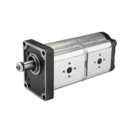 „Hydrosila“ dešininis 2 sekcijų krumpliaratinis hidraulinis siurblys, 2 grupė, tūris: 26/22 cm3/aps., našumas (1500 aps.): 39/33