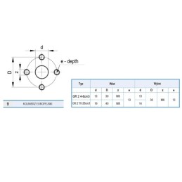 „Hydrosila“ dešininis 2 sekcijų krumpliaratinis hidraulinis siurblys, 2 grupė, tūris: 26/26 cm3/aps., našumas (1500 aps.): 39/39