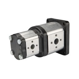 „Hydrosila“ dešininis 2 sekcijų krumpliaratinis siurblys, 3 + 2 grupė, tūris: 33/12 cm3/aps., našumas (1500 aps.): 50/18 l/min.