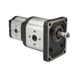 „Hydrosila“ dešininis 2 sekcijų krumpliaratinis siurblys, 3 + 2 grupė, tūris: 33/12 cm3/aps., našumas (1500 aps.): 50/18 l/min.