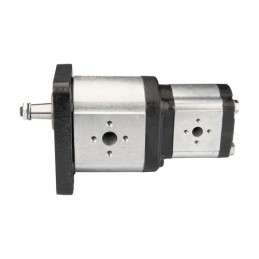 „Hydrosila“ dešininis 2 sekcijų krumpliaratinis siurblys, 3 + 2 grupė, tūris: 33/14 cm3/aps., našumas (1500 aps.): 50/21 l/min.