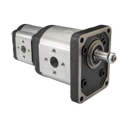 „Hydrosila“ dešininis 2 sekcijų krumpliaratinis siurblys, 3 + 2 grupė, tūris: 39/10 cm3/aps., našumas (1500 aps.): 58/15 l/min.