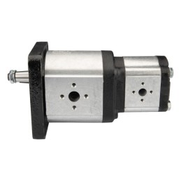 „Hydrosila“ dešininis 2 sekcijų krumpliaratinis siurblys, 3 + 2 grupė, tūris: 39/12 cm3/aps., našumas (1500 aps.): 58/18 l/min.