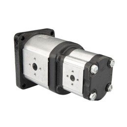 „Hydrosila“ dešininis 2 sekcijų krumpliaratinis siurblys, 3 + 2 grupė, tūris: 39/12 cm3/aps., našumas (1500 aps.): 58/18 l/min.