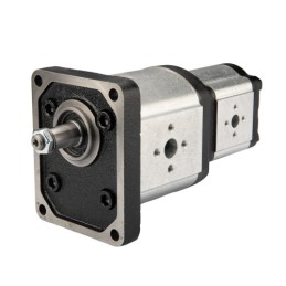 „Hydrosila“ dešininis 2 sekcijų krumpliaratinis siurblys, 3 + 2 grupė, tūris: 39/16 cm3/aps., našumas (1500 aps.): 58/24 l/min.