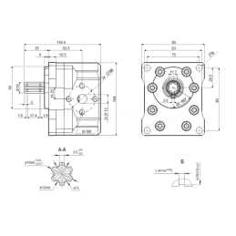 NSZ16 KAIRYS HIDRAULINIS SIURBLYS 6 FR. LENKIJA