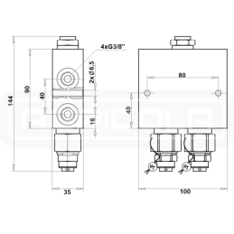 Hidraulinis valdymo vožtuvas SIPMA presui