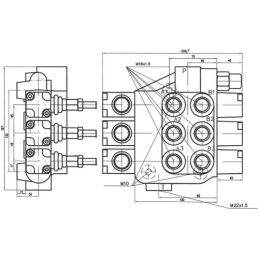 Lenkų 3RMS-10 Hydrotor 3 sekcijų skirstytuvas