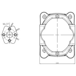 Dešinės pavaros hidraulinis siurblys, 3 grupė, PZG 30-C-72X.DS-36 miško mašinoms, dešinės rotacijos, našumas: 36 cm3/aps.