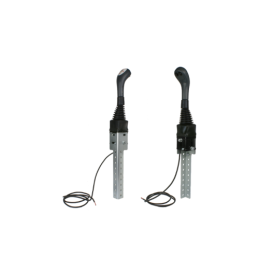 „Indemar 6019“ vieno mygtuko valdymo svirtis. Rutuliniams ir lizdiniams kabeliams. Pridedamas tvirtinimo laikiklis.