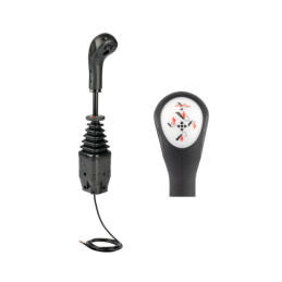 Sustiprinta „Indemar 6141“ valdymo svirtis su dviem mygtukais. Suderinama su šakių trosais.