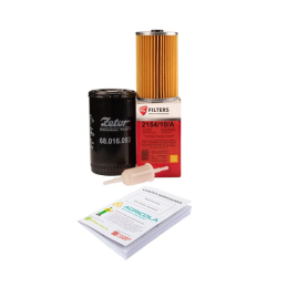 Filtrų komplektas traktoriui Zetor Forterra 8621-11641 Variklio alyvos filtras + kuro filtras + kuro filtro įdėklas + serviso kn