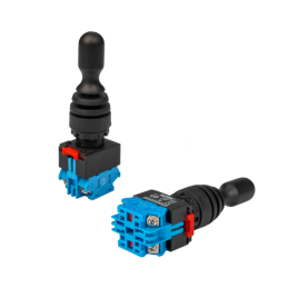 Trijų padėčių bistabilus elektrinis valdymo svirtis, 22 mm tvirtinimo anga