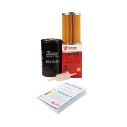 Filtrų komplektas traktoriui Zetor Proxima 6241-10541 Variklio alyvos filtras + kuro filtras + kuro filtro įdėklas + serviso kny