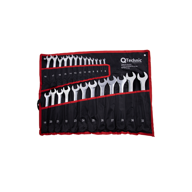 Technic kombinuotų veržliarakčių rinkinys, 25 vnt. QKPO-03