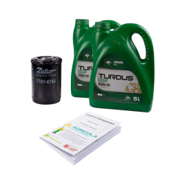 Variklio alyvos filtras PP711 PP-7.1.1 traktoriui Zetor 5211-7245 + variklio alyva TURDUS 15W40 10L + serviso knygelė