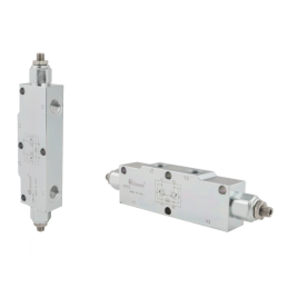 Dvipusis atsvarinis perkrovos ir blokavimo vožtuvas VBCD sriegiai: 1/2 colio srautas: 60 l/min maksimalus slėgis: 350 bar