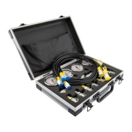 Hidraulinio slėgio matavimo diagnostikos rinkinys, serviso lagaminas, 4 analoginiai slėgio matuokliai, 11 antgalių 85050003
