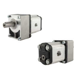 Hidraulinis reduktorius, darbinis tūris: 11 cm3/aps., greitis iki 3500 aps./min., su guoliais