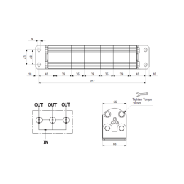 Tikslus pavarų alyvos srauto daliklis GR10 3x1,2cm3 1xIN - 3xOUT be balansavimo vožtuvų. Įleidimo alyvos srauto diapazonas: 4,5–