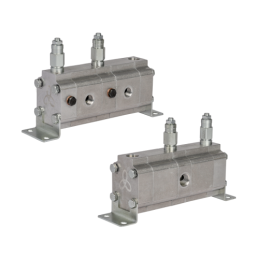 Tikslus reduktoriaus alyvos srauto daliklis GR20 2x16,0 cm3 1xIN - 2xOUT su išlyginamaisiais vožtuvais. Įleidimo alyvos srauto d