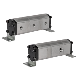 Tikslus reduktoriaus alyvos srauto daliklis GR20 3x11,4 cm3 1xIN - 3xOUT be balansavimo vožtuvų. Įleidimo alyvos srauto diapazon