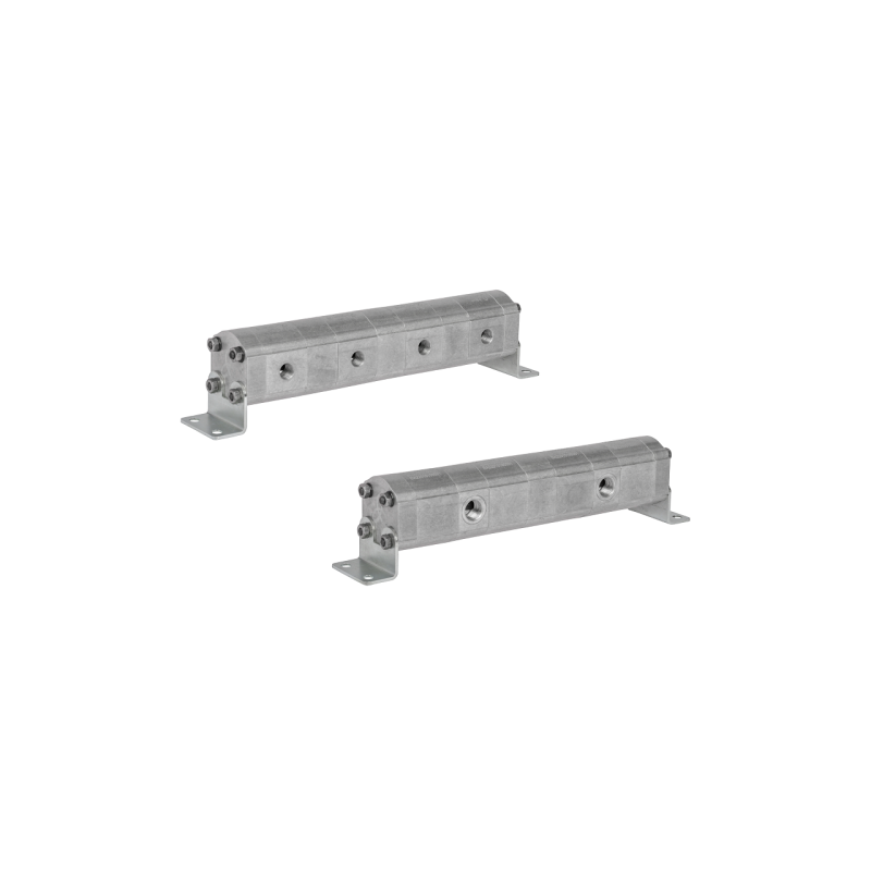 Tikslus reduktoriaus alyvos srauto daliklis GR10 4x3,2cm3 2xIN - 4xOUT be balansavimo vožtuvų. Įleidimo alyvos srauto diapazonas