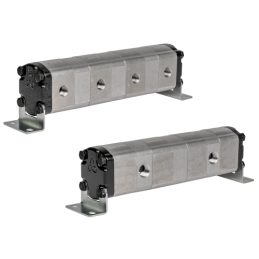 Tikslus reduktoriaus alyvos srauto daliklis GR20 4x8.0cm3 2xIN - 4xOUT be balansavimo vožtuvų. Įleidimo alyvos srauto diapazonas