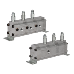 Tikslus pavarų alyvos srauto daliklis GR20 3x8,0 cm3 1xIN - 3xOUT su išlyginamaisiais vožtuvais. Įleidimo alyvos srauto diapazon