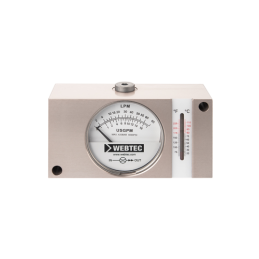 Srauto matuoklis su skale alyvos srautui matuoti su termometru 3/4" 60L