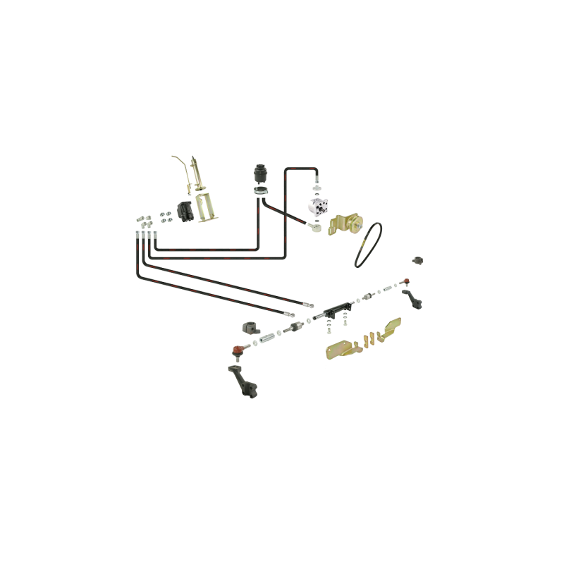 C-330 Premium vairo stiprintuvas su Danfoss orbitrol - ant ašies montuojama pavara su dvigubu stūmokliniu kotu, ištraukiamu iš a