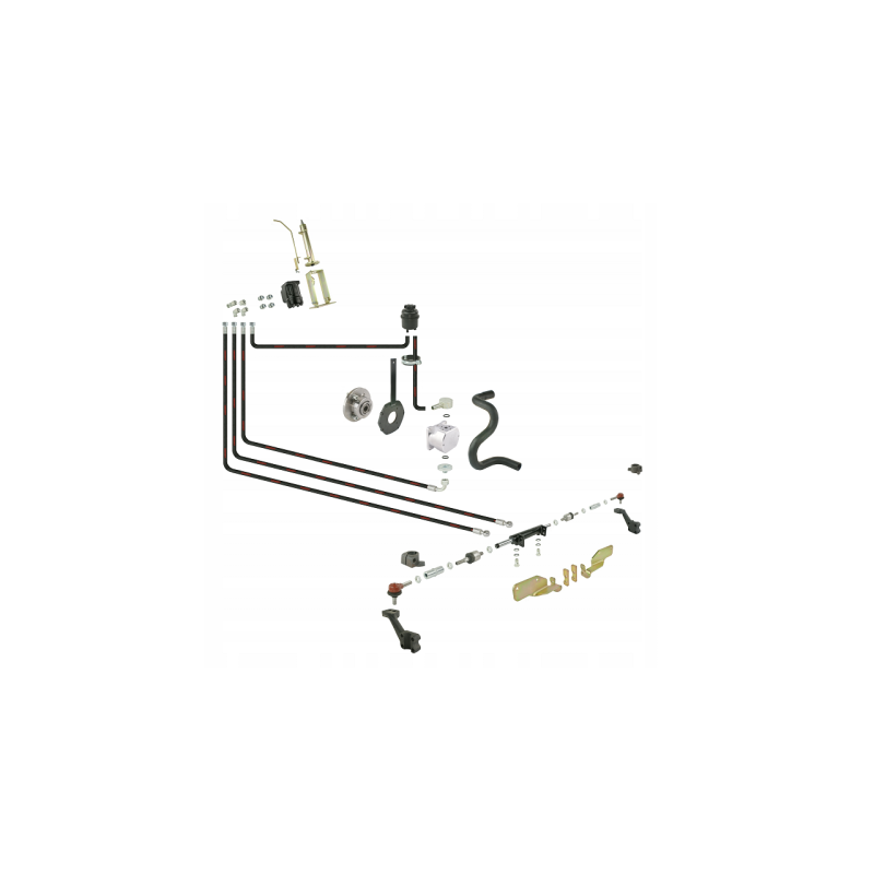 C-330 Premium vairo stiprintuvas su Danfoss orbitrol - ant ašies montuojama pavara su dvigubu stūmoklio kotu, išsikišusiu iš abi