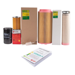 Filtrų komplektas traktoriui Zetor Proxima 6241-10541 Variklio alyvos filtras + kuro filtras + kuro filtro įdėklas + oro filtras
