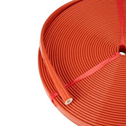 2 x Priešgaisrinė mova kabeliams ir žarnoms, su karščiui atsparia silikonine danga, 16 mm, 1 m