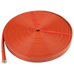 2 x Priešgaisrinė mova kabeliams ir žarnoms, su karščiui atsparia silikonine danga, 19 mm, 1 m