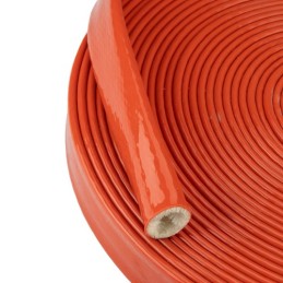 2 x Priešgaisrinė mova kabeliams ir žarnoms, su karščiui atsparia silikonine danga, 19 mm, 1 m