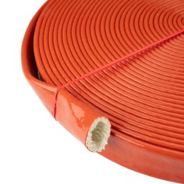 2 x Priešgaisrinė mova kabeliams ir žarnoms, su karščiui atsparia silikonine danga, 25 mm, 1 m