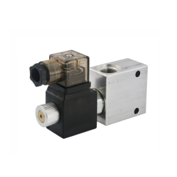 Elektra valdomas hidraulinis vožtuvas, normaliai uždarytas, dvikryptis, 2/2 su vienkrypčiu fiksavimu. Sriegis: 1/2 colio. Įtampa