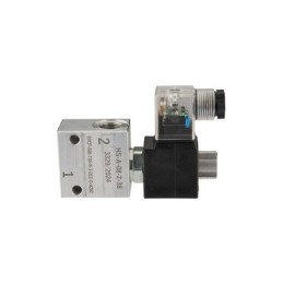 Elektra valdomas hidraulinis vožtuvas, paprastai atidarytas, dvikryptis, 2/2, su dvipusiu fiksavimu. Sriegis: 3/4 colio. Įtampa: